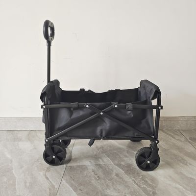 Mini chariot de camping en acier pour enfants en plein air chariot de camping en PVC roues de stockage chariot pliant