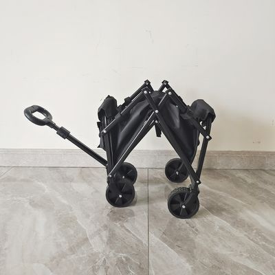Mini chariot de camping en acier pour enfants en plein air chariot de camping en PVC roues de stockage chariot pliant