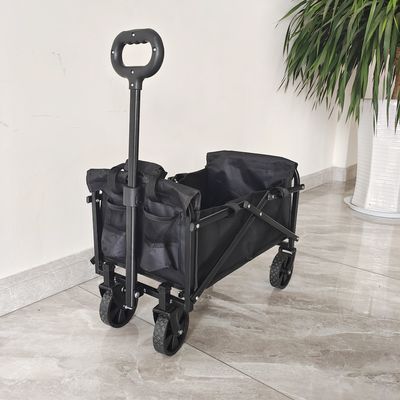 Mini chariot de camping en acier pour enfants en plein air chariot de camping en PVC roues de stockage chariot pliant