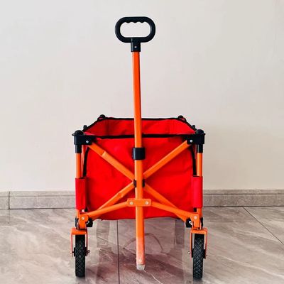 Simple style pliable à quatre voies de camping Traitement de chariot de camping personnalisé Portable Portable petit chariot