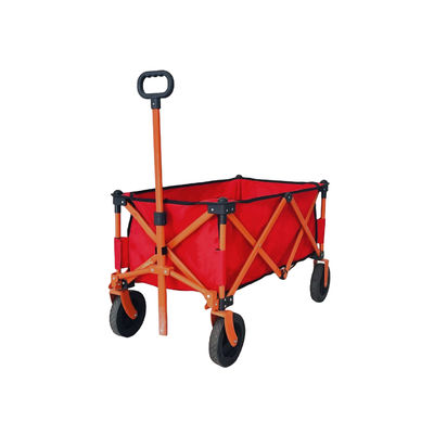 Simple style pliable à quatre voies de camping Traitement de chariot de camping personnalisé Portable Portable petit chariot
